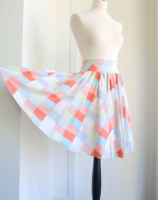 Falda Estampada de Cintura Alta 