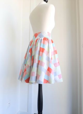 Falda Estampada de Cintura Alta 