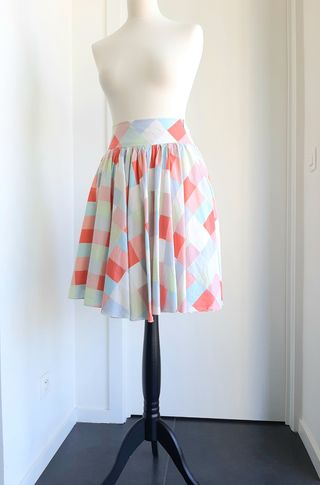 Falda Estampada de Cintura Alta 