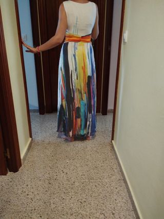 Vestido fiesta de seda