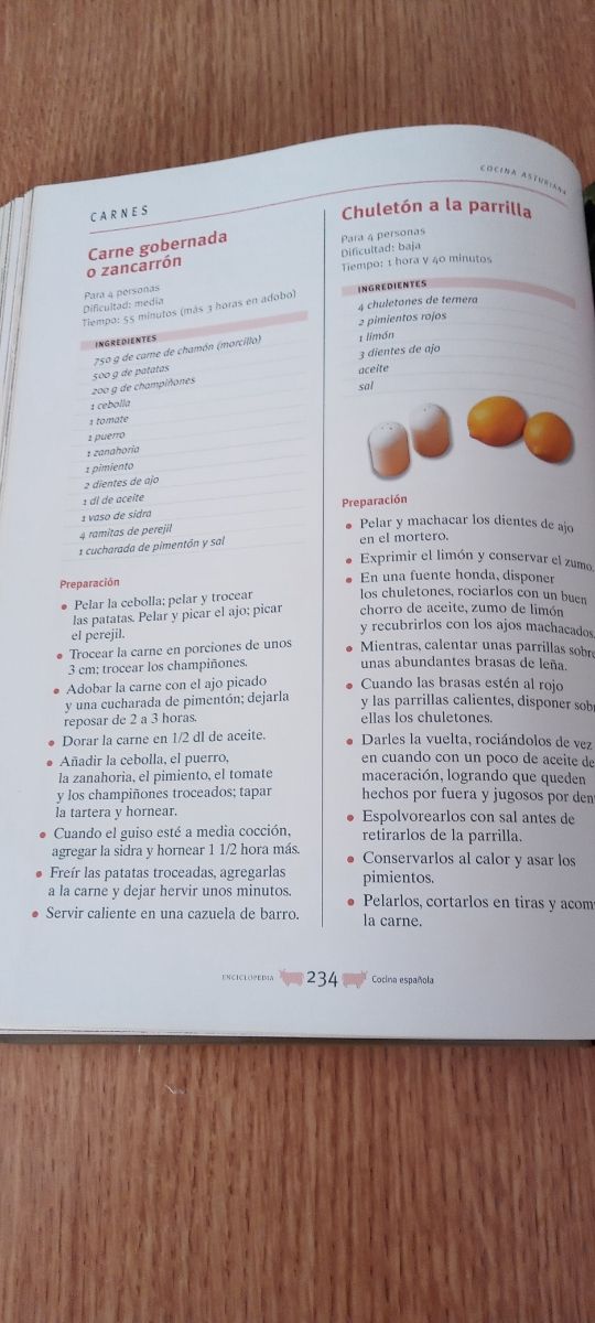 Libro de recetas españolas