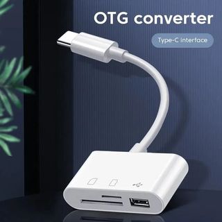Adaptador tipo C 3 en 1, lector de tarjetas