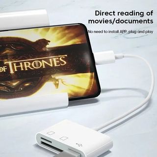 Adaptador tipo C 3 en 1, lector de tarjetas