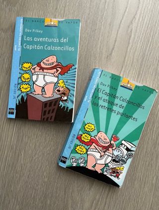 Lote libros capitán calzoncillos SM barco de vapor