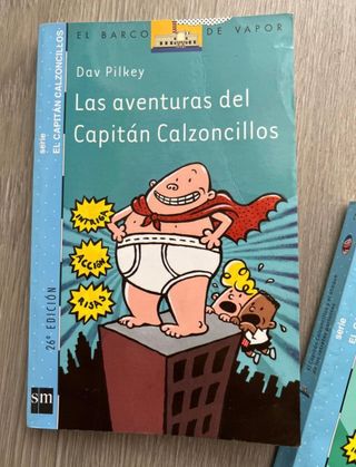 Lote libros capitán calzoncillos SM barco de vapor