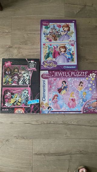 Conjunto de 5 puzzles infantiles