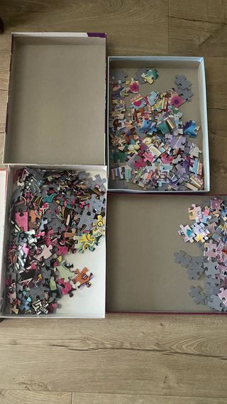Conjunto de 5 puzzles infantiles