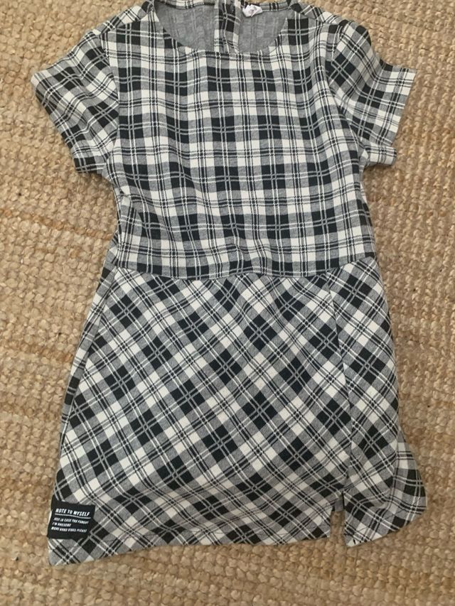 Vestido de quadros Zara