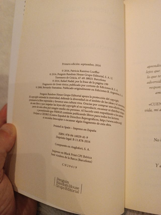 Libro Cuenta contigo, de Patricia Ramírez