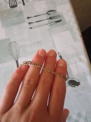 Pulsera bañada en oro