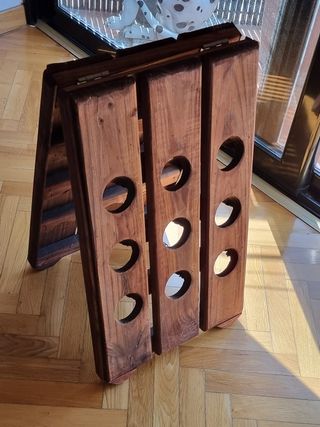 Botellero de vinos y cavas de madera