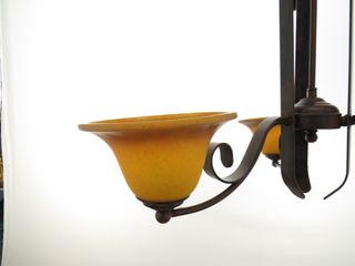 Lampara Forja Maciza Rústica