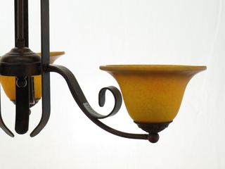 Lampara Forja Maciza Rústica