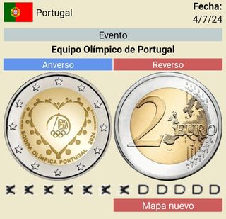 Moneda conmemorativa de dos euros Portugal 2024
