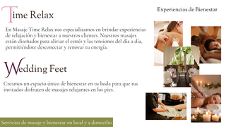 Stand masaje de pies en su boda "Wedding Feet"