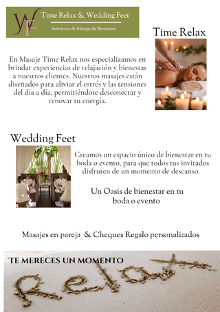 Stand masaje de pies en su boda "Wedding Feet"
