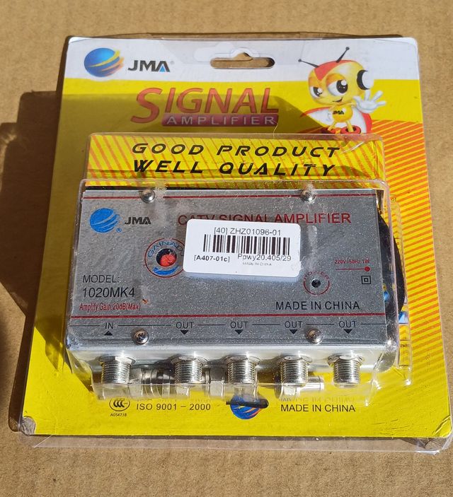 AMPLIFICADOR DE ANTENA CON ALIMENTACION