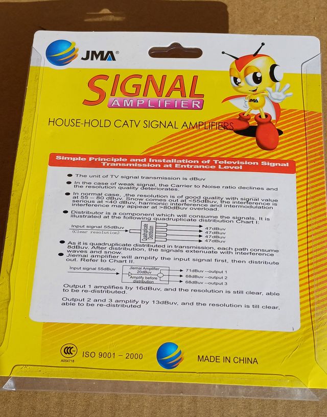 AMPLIFICADOR DE ANTENA CON ALIMENTACION