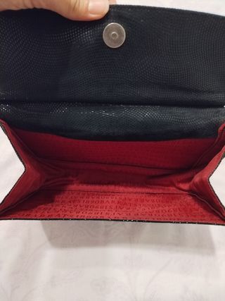 Bolso piel negro Barrats