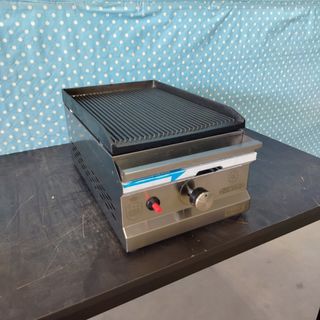 🦐​【LU】Plancha Hierro Ranurada [30 cm] Gas