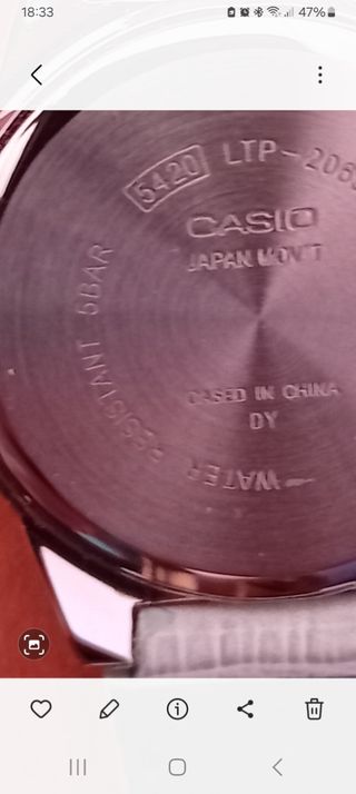 Reloj Casio mujer