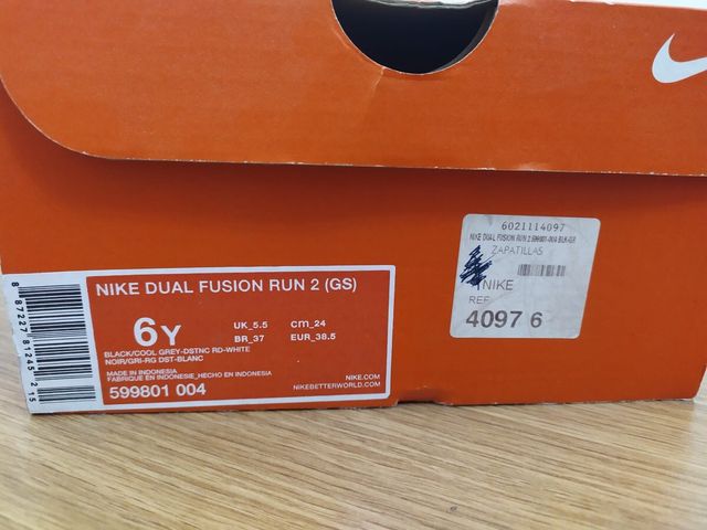 Playeros Zapatillas Nike Dual Fusion Run 2  38.5