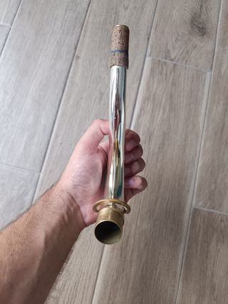 Tudel de Plata Maciza para Saxo Tenor