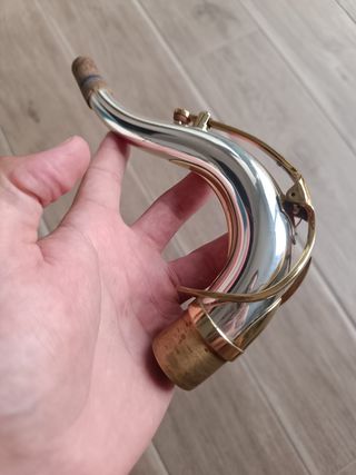 Tudel de Plata Maciza para Saxo Tenor