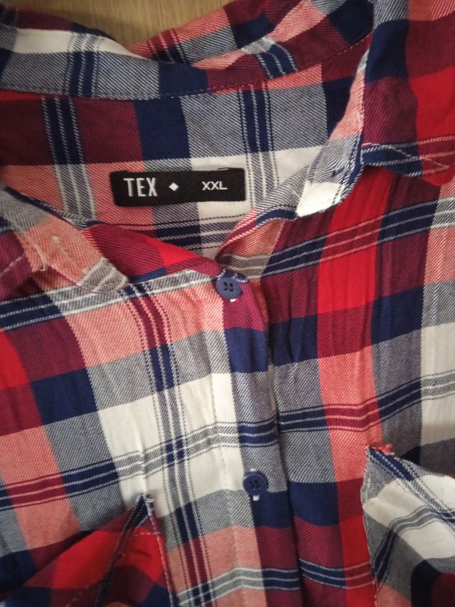 Camisa de cuadros XXL mujer