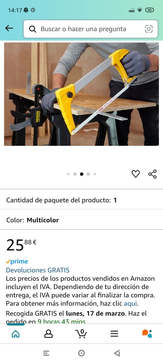 Sierra de arco Stanley