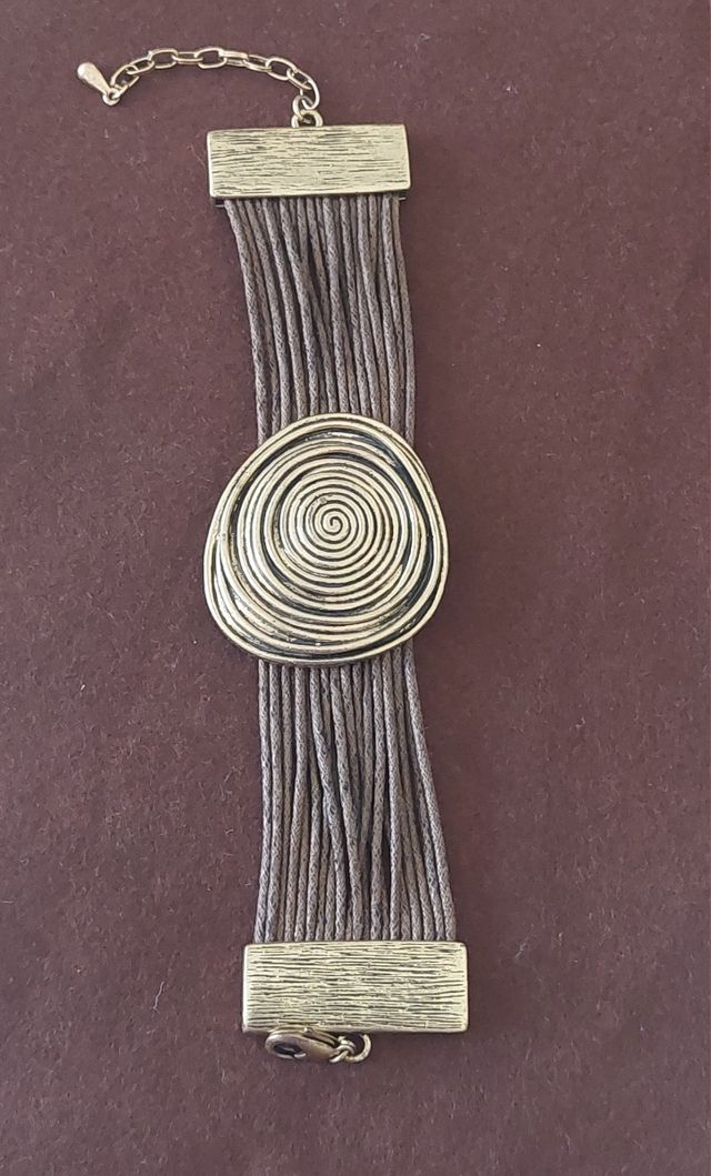 PULSERA METAL Y CUERO