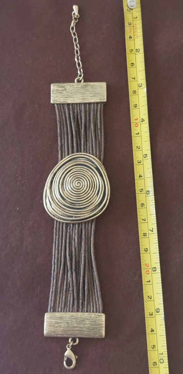 PULSERA METAL Y CUERO