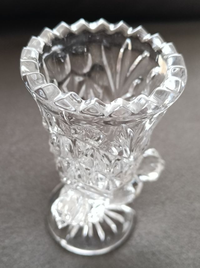 Vaso chupito cristal labrado vintage