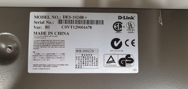 Comutador D-Link DES-1024R+