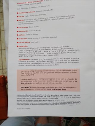 Libro matemáticas 3° ESO