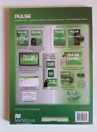 Libro inglés Pulse 4 ESO Macmillan