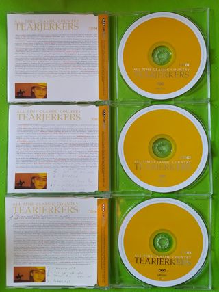 🤠 👖 🥾 3 CD ALL TIME CLASSIC COUNTRY TEARJERKERS