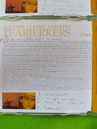 🤠 👖 🥾 3 CD ALL TIME CLASSIC COUNTRY TEARJERKERS