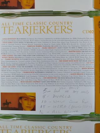 🤠 👖 🥾 3 CD ALL TIME CLASSIC COUNTRY TEARJERKERS