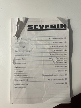 Panificadora severin