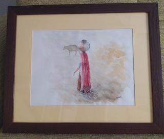 Arte: bonita acuarela original