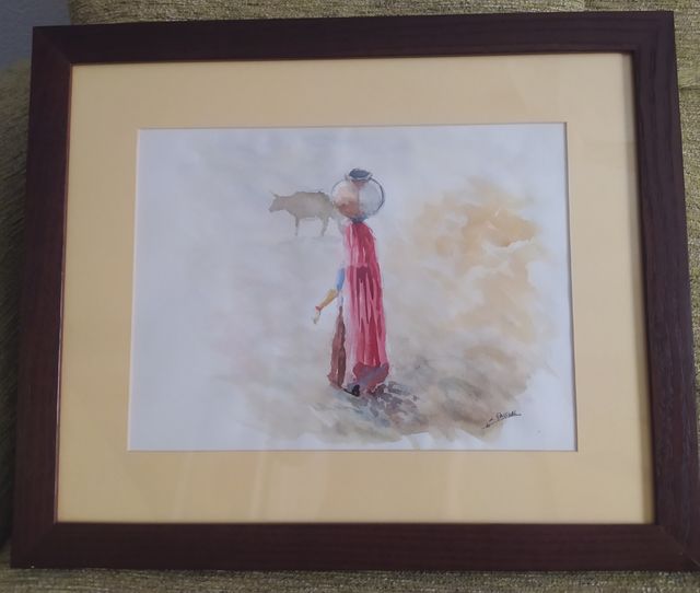 Arte: bonita acuarela original