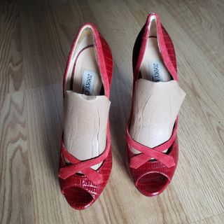 Zapatos rojos Jimmy Choo # 36,5 punta abierta