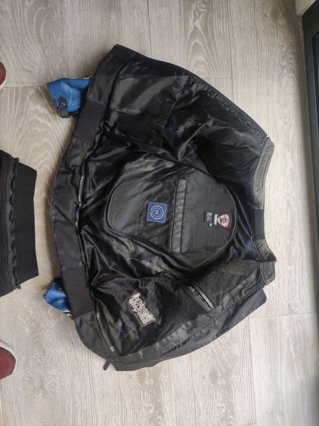 Traje moto suomy cuero kanguro dos piezas