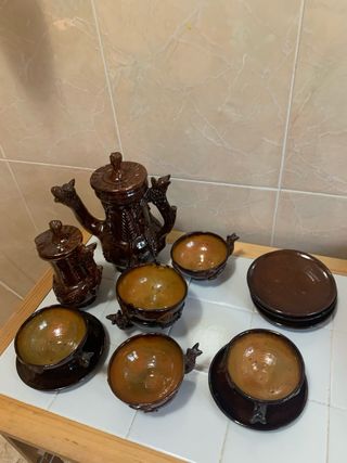 Juego de cafe/te de ceramica Vintage