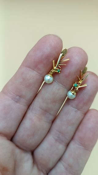 Pendientes de oro de 18kt.