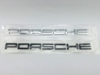 Emblema trasero letras PORSCHE PLATA Cayenne 911