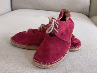 Zapatillas esparto y terciopelo hombre 