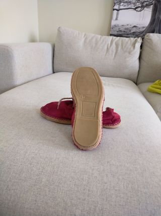 Zapatillas esparto y terciopelo hombre 
