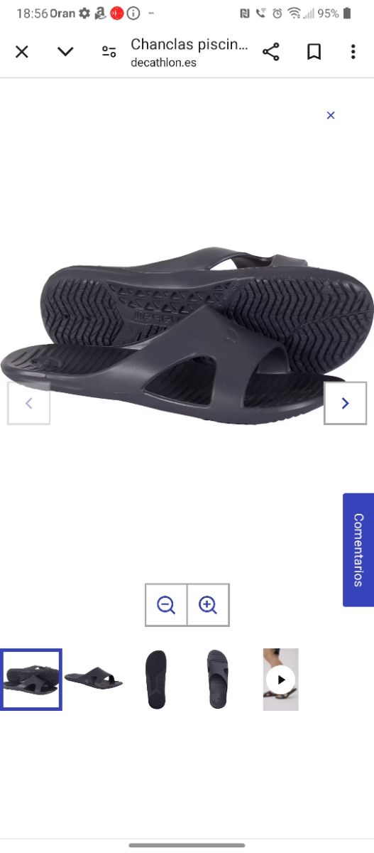 Chanclas decathlon 35-36